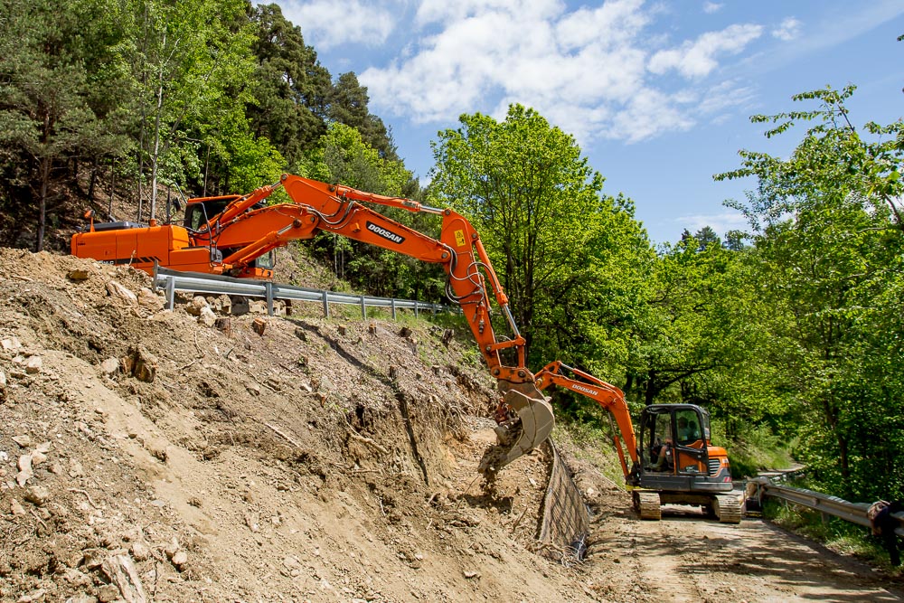 Tiefbau Hofer Baggerarbeiten Eisacktal Südtirol Bewehrte Erde